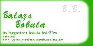 balazs bobula business card